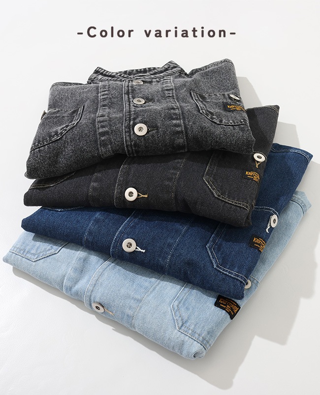 クリフメイヤー[公式] バンドカラーデニムジャケット KIDS J2535123