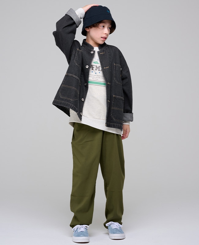 クリフメイヤー[公式] バンドカラーデニムジャケット KIDS J2535123