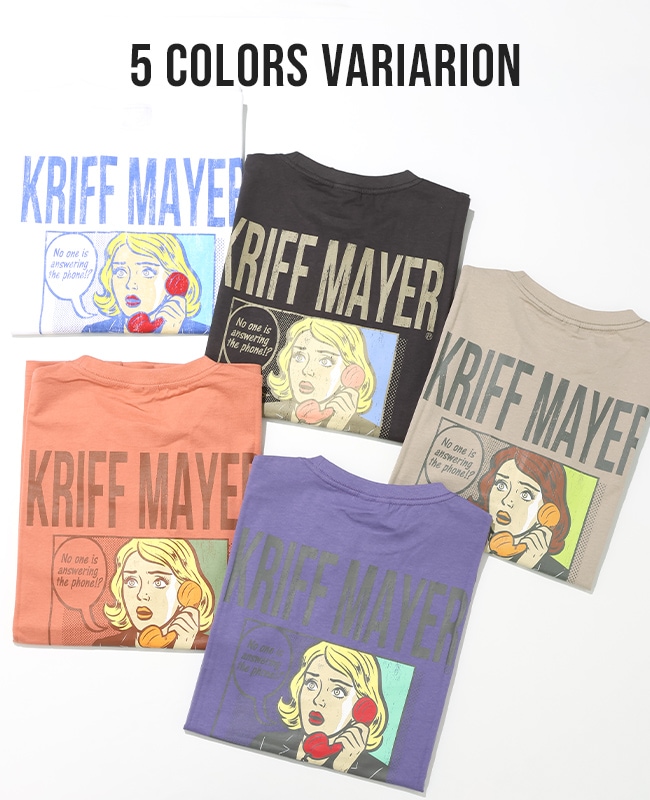 クリフメイヤー[公式] ダジャレ半袖Tシャツ(デンワニデンワ) 2556303