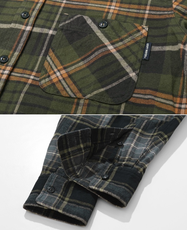 クリフメイヤー[公式] ビエラチェックシャツ MENS 2616300