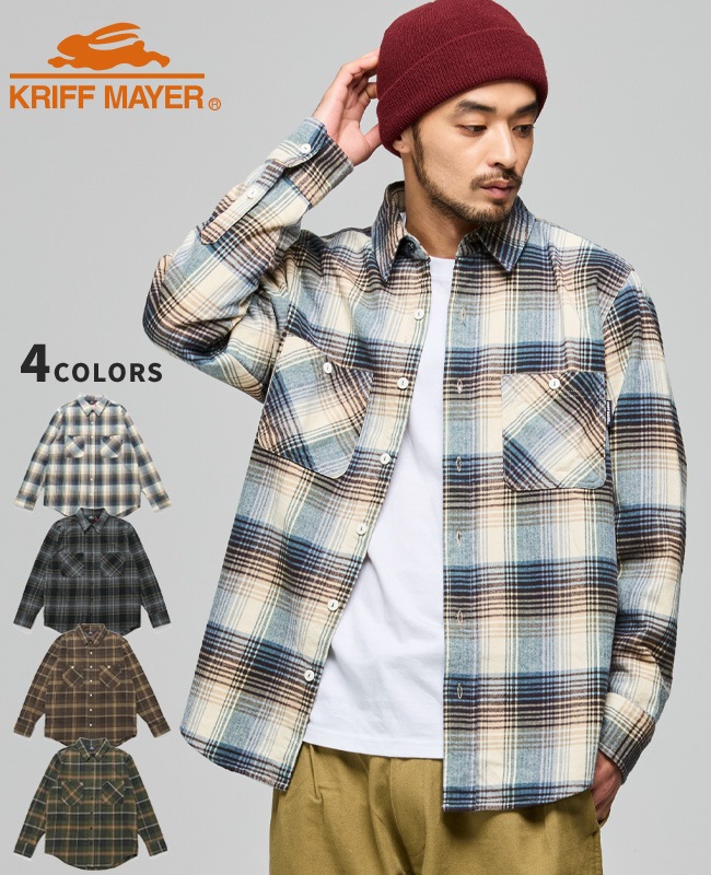 クリフメイヤー[公式] ビエラチェックシャツ MENS 2616300