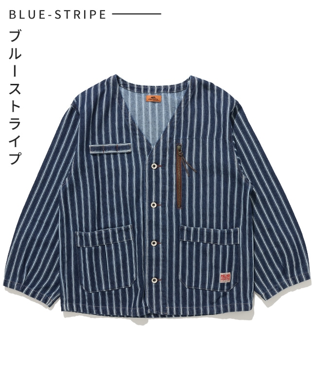 クリフメイヤー[公式] ノーカラーデニムジャケット LADYS W2514004