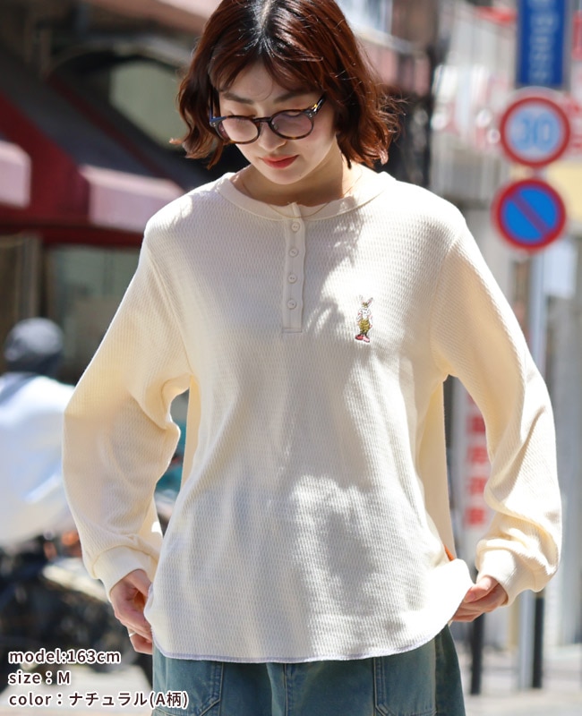 クリフメイヤー[公式] ハニカムワッフルワンポイントロンT LADYS W2537820