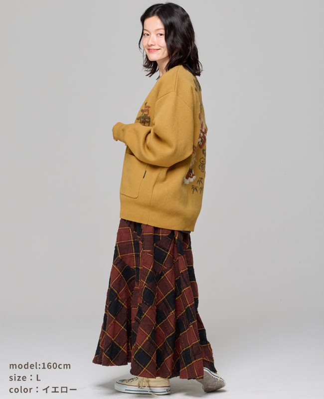 クリフメイヤー[公式] もちのびニットカーデ(龍/虎) MENS LADYS 2623100