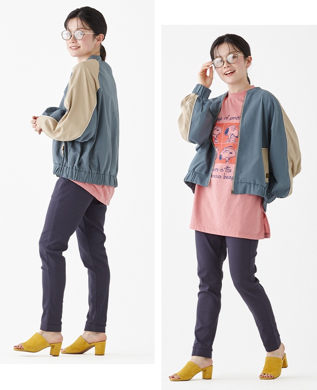 クリフメイヤー[公式] ドルマンスリーブツイルブルゾン LADYS W2435104