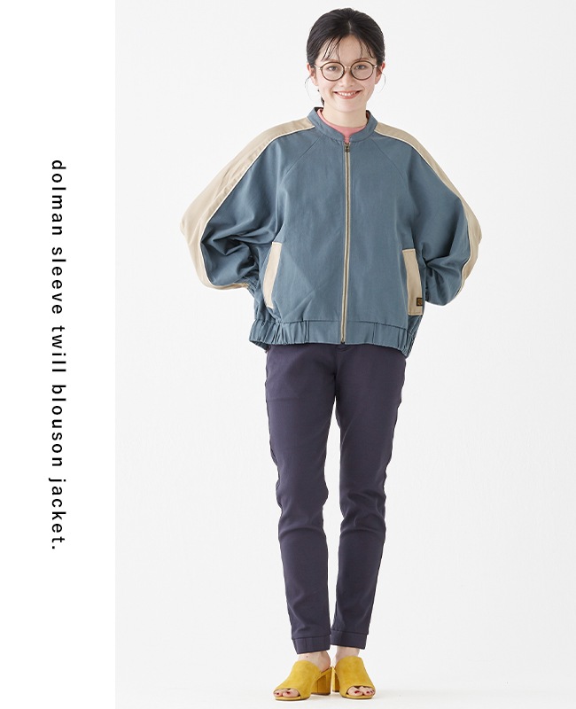 クリフメイヤー[公式] ドルマンスリーブツイルブルゾン LADYS W2435104