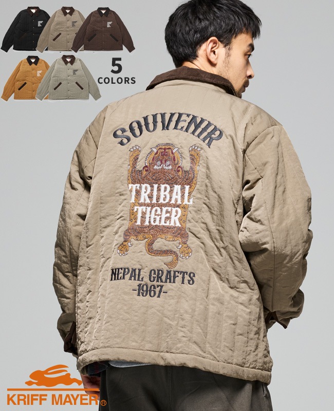 クリフメイヤー[公式] スーベニア刺繍キルトコーチジャケット MENS