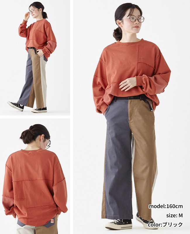 クリフメイヤー[公式] 裏毛切り替えゆるチュニック LADYS W2435103