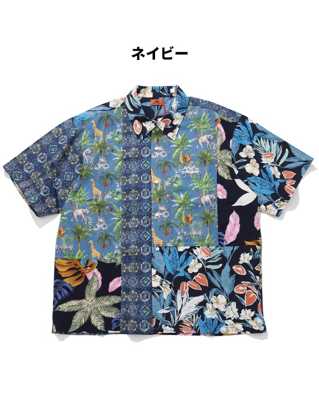 クリフメイヤー[公式] ツギハギアロハシャツ MENS 2445101
