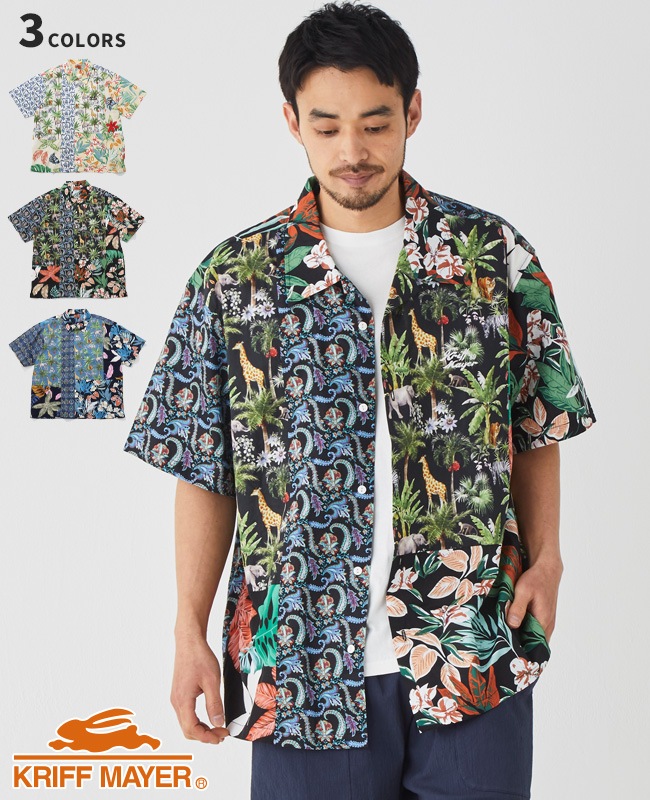 クリフメイヤー[公式] ツギハギアロハシャツ MENS 2445101