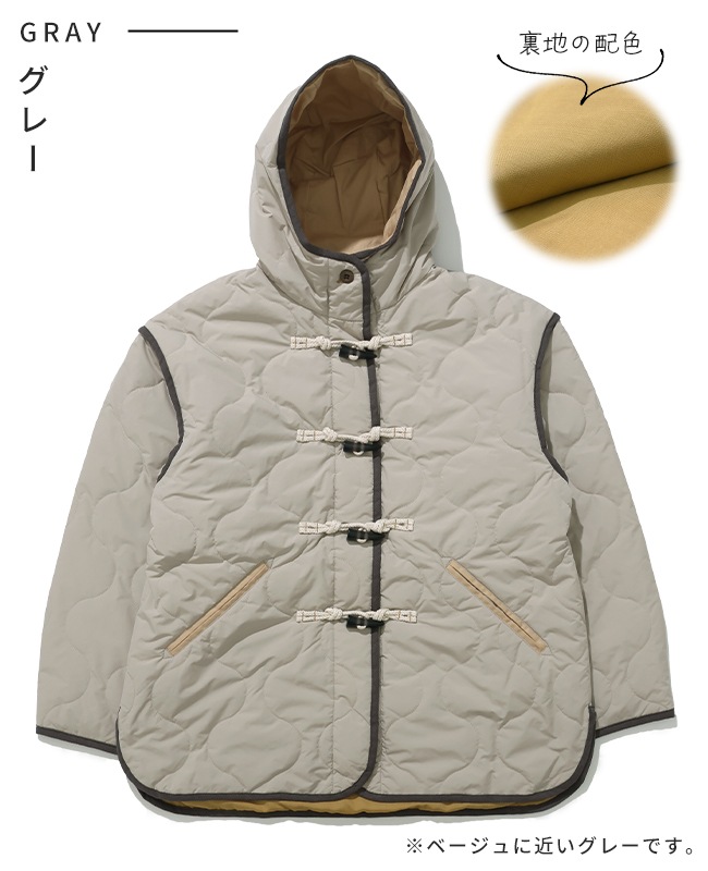 クリフメイヤー[公式] キルティングダッフルジャケット LADYS W2515123