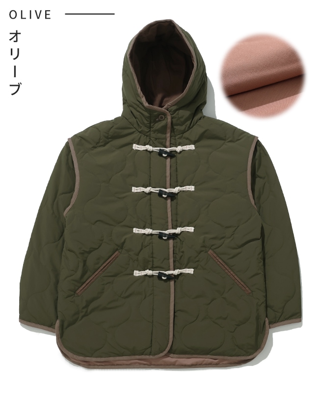 クリフメイヤー[公式] キルティングダッフルジャケット LADYS W2515123