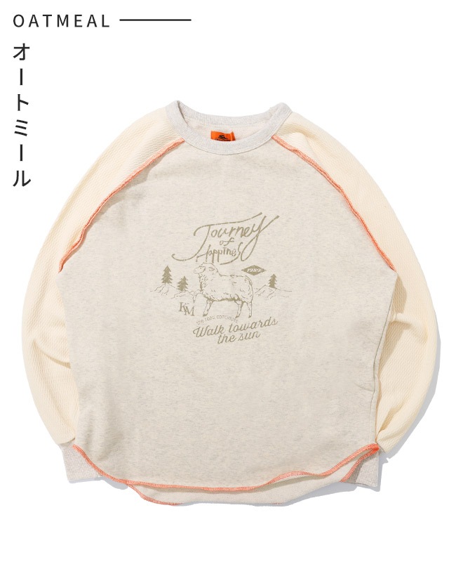 クリフメイヤー[公式] のび~る裏毛異素材切替スウェット LADYS W2537814