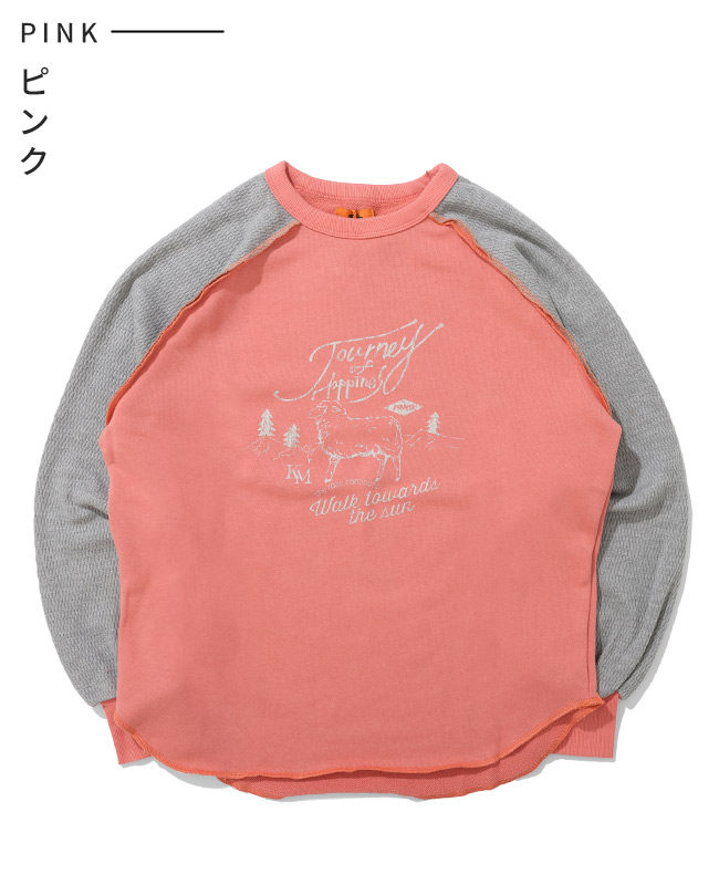 クリフメイヤー[公式] のび~る裏毛異素材切替スウェット LADYS W2537814