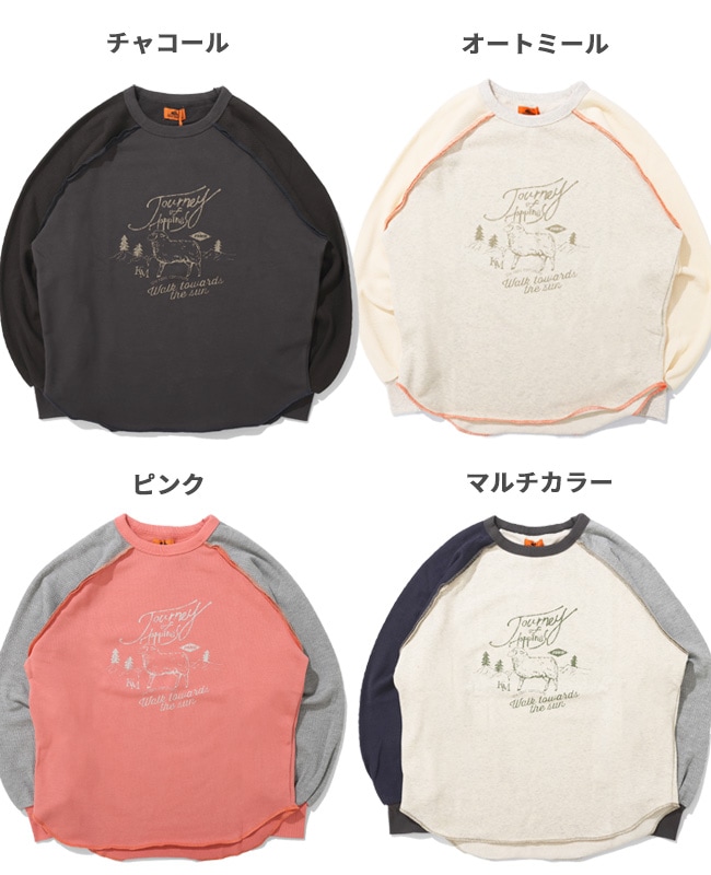 クリフメイヤー[公式] のび~る裏毛異素材切替スウェット LADYS W2537814