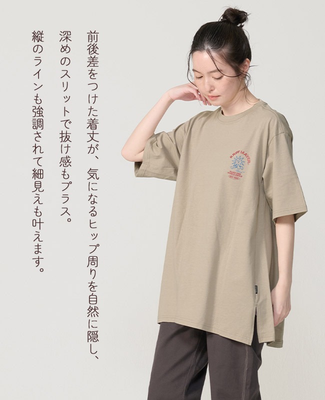 クリフメイヤー[公式] プリント半袖チュニック(ゆるキャラ) LADYS W2556306