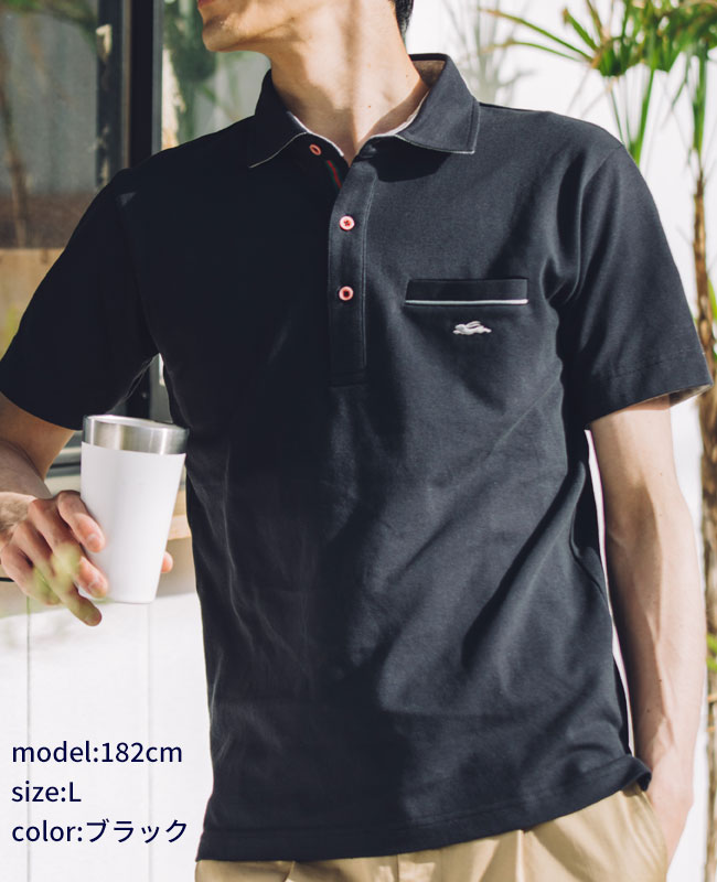 クリフメイヤー[公式]  《WEB限定》ポケットライン ワイドスプレッドカラー ツアーポロ MENS 2345131A