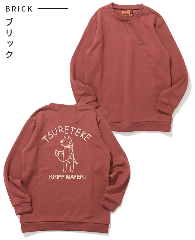 クリフメイヤー[公式] 裏毛プリントクルー（DOG） KIDS J2515302