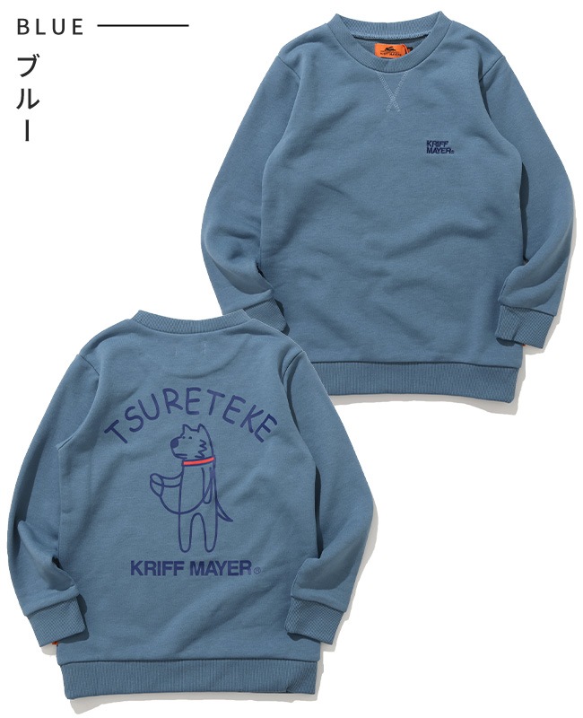 クリフメイヤー[公式] 裏毛プリントクルー（DOG） KIDS J2515302