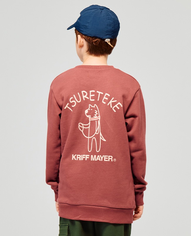 クリフメイヤー[公式] 裏毛プリントクルー（DOG） KIDS J2515302