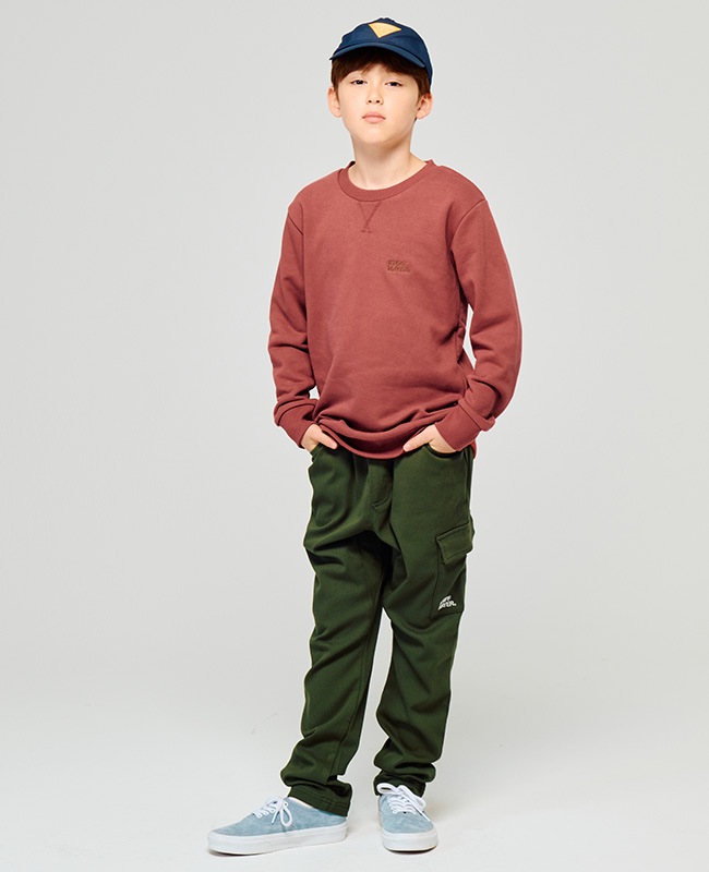 クリフメイヤー[公式] 裏毛プリントクルー（DOG） KIDS J2515302