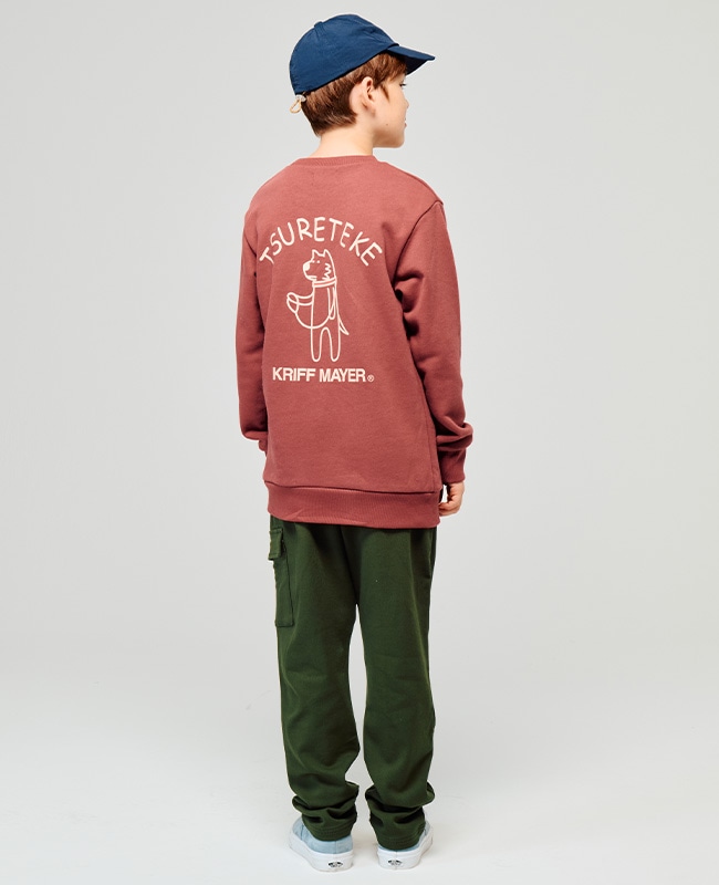 クリフメイヤー[公式] 裏毛プリントクルー（DOG） KIDS J2515302