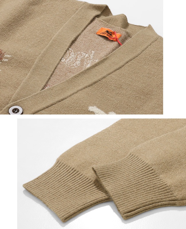 クリフメイヤー[公式] もちのびニットカーデ(虎) MENS LADYS 2523100