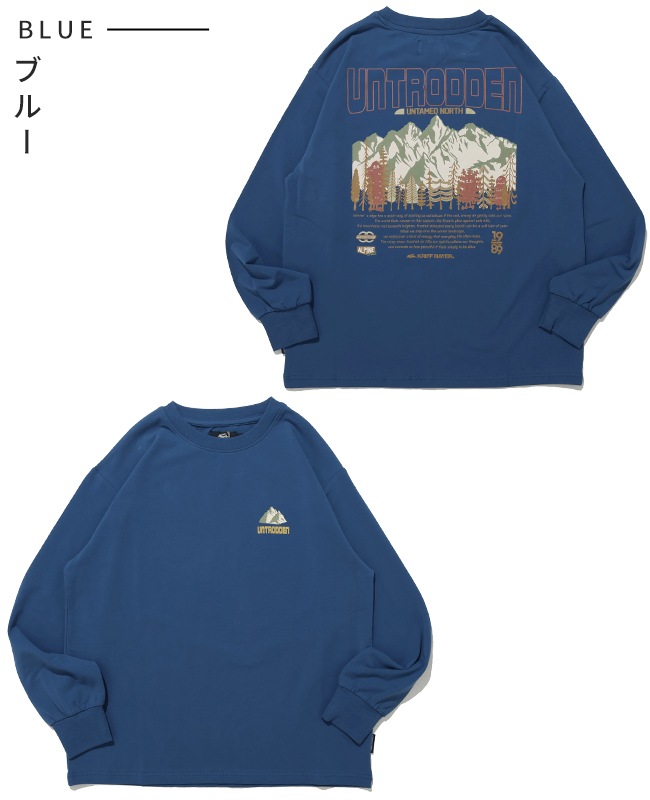 クリフメイヤー[公式] ストレッチ天竺プリントロンT(マウンテン) KIDS J2615305