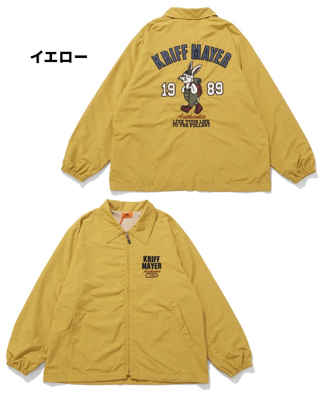 クリフメイヤー[公式] クリフラビット刺繍コーチジャケット MENS