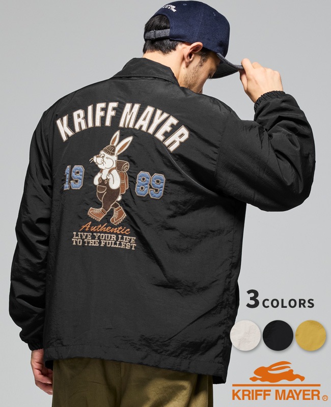 クリフメイヤー[公式] クリフラビット刺繍コーチジャケット MENS