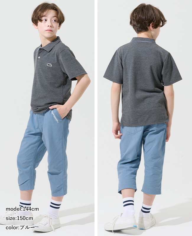 クリフメイヤー[公式] 涼綿ドビーメッシュクロップド KIDS J2546401
