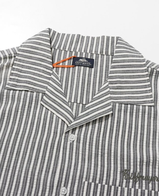 クリフメイヤー[公式] シアサッカー半袖開襟シャツ MENS 2557801