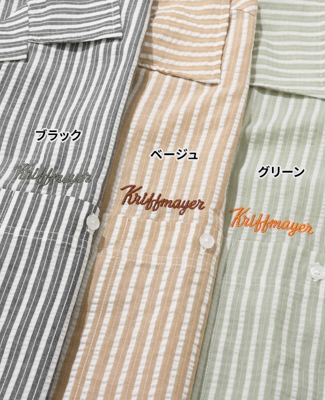 クリフメイヤー[公式] シアサッカー半袖開襟シャツ MENS 2557801