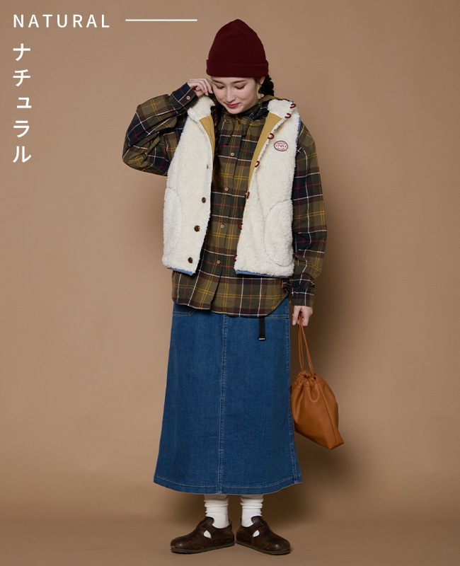 クリフメイヤー[公式] シャギーボアボタンフードベスト LADYS W2514408