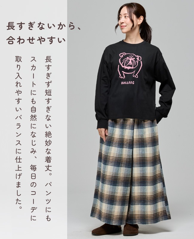 クリフメイヤー[公式] SUN＆MOONロンT(ブルドッグ) LADYS W2616313