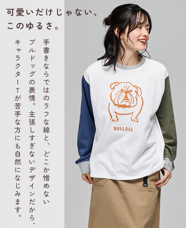 クリフメイヤー[公式] SUN＆MOONロンT(ブルドッグ) LADYS W2616313
