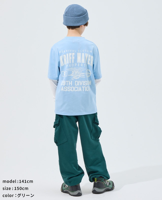 クリフメイヤー[公式] 楽々ゆったりカーゴパンツ KIDS J2537842