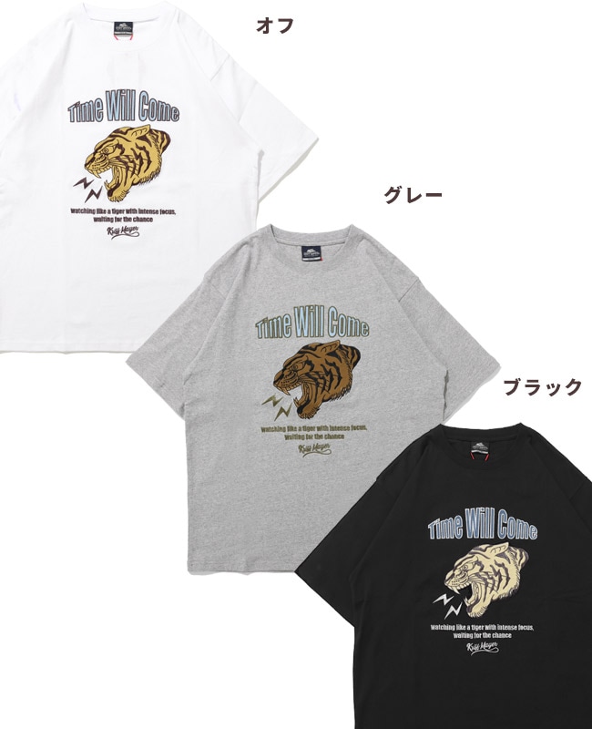 Tシャツ(キャピタル) グレー 虎の刺繍 クリフメイヤー[公式] メンズ MENS | 2557202 MENS クラフト刺繍T(虎) トップス