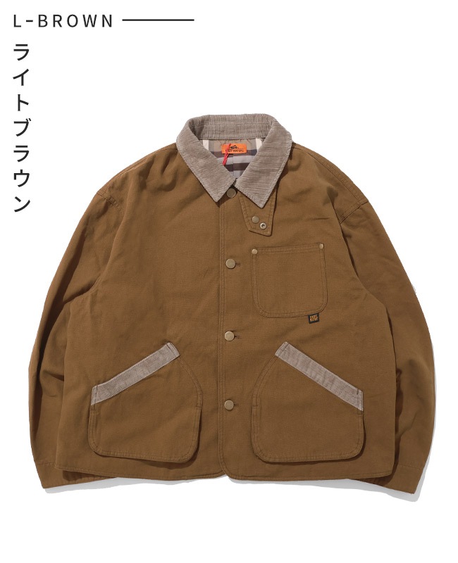 COOHEM ブラウン・ホワイト ジャケット クリフメイヤー[公式] 裏チェックハンティングJK LADYS W2525118