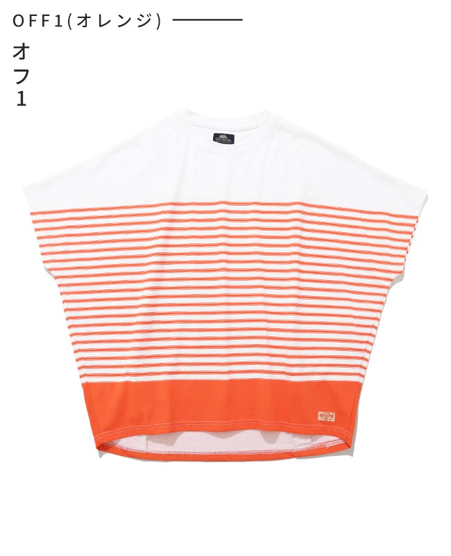 クリフメイヤー[公式] COOL MAXコクーンボーダーTシャツ LADYS W2547815