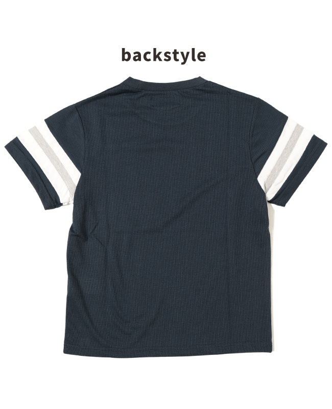 【MYLAN】ネイビー 半袖Tシャツ MYLAN】ネイビー 半袖Tシャツ