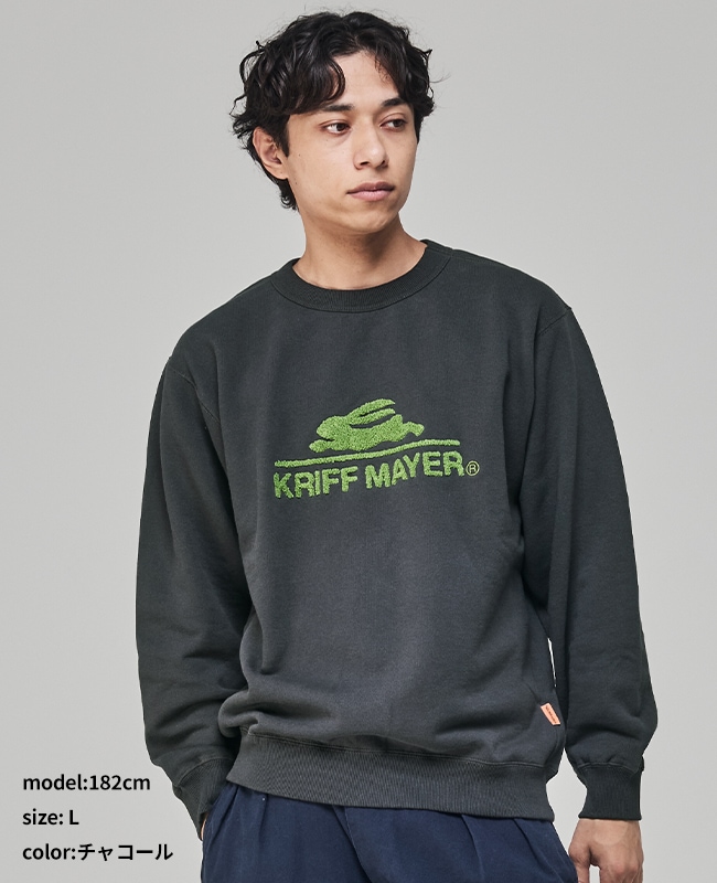 うらたぬ様さ専用☆新品☆ Golfickers クールネックスウェット深緑 Ｍ☆ Golden Bearプリントスウェット/YUTAKA NOJIMAコラボレーション