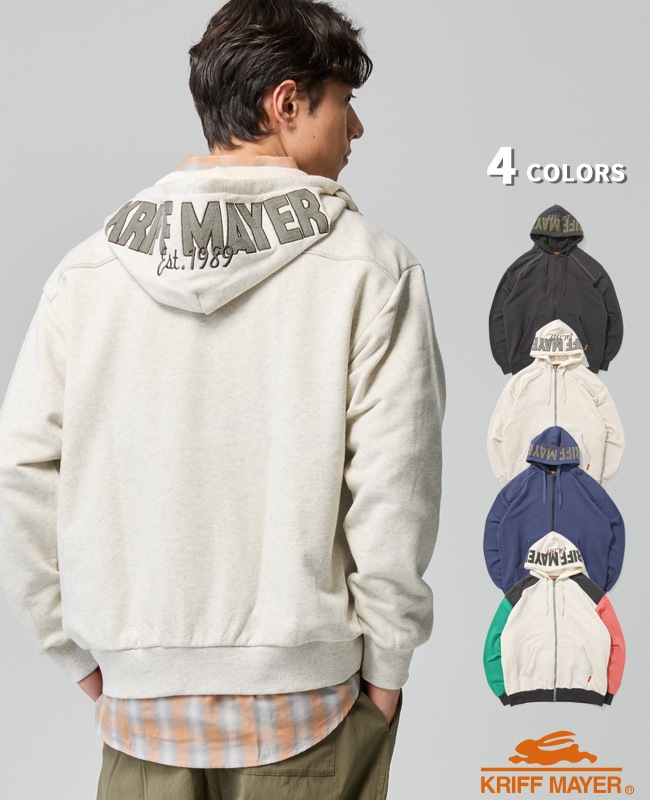 クリフメイヤー[公式] のび~る裏毛フード刺繍パーカー MENS 2537802