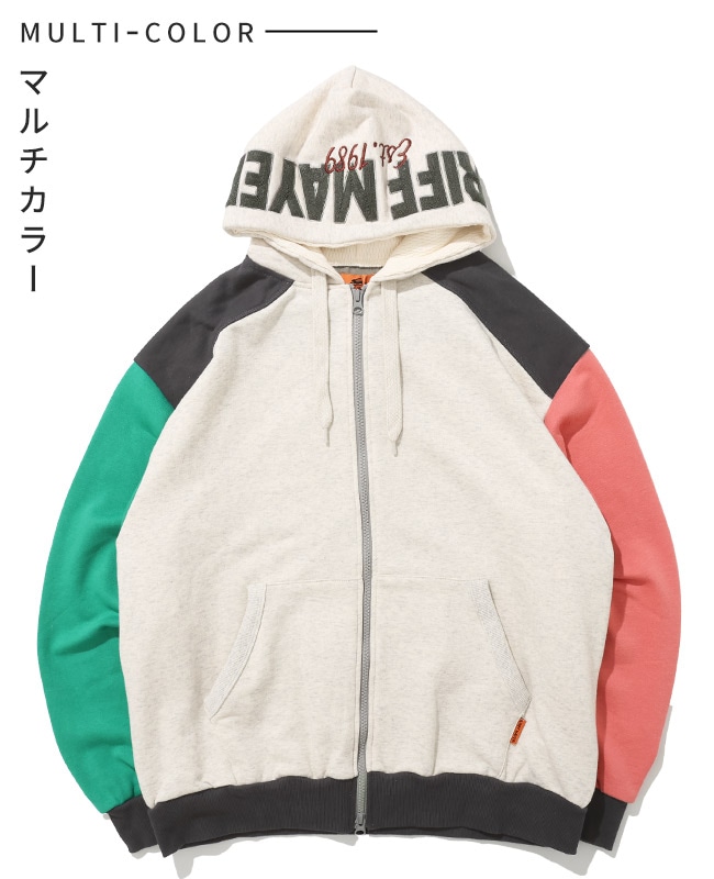 クリフメイヤー[公式] のび~る裏毛フード刺繍パーカー MENS 2537802