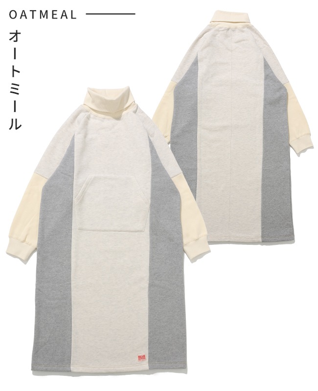 クリフメイヤー[公式] 裏起毛杢タートルネックワンピース LADYS W2527209