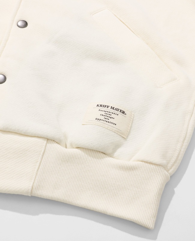 クリフメイヤー[公式] ざっくり裏毛刺繍スナップカーデ MENS 2517804