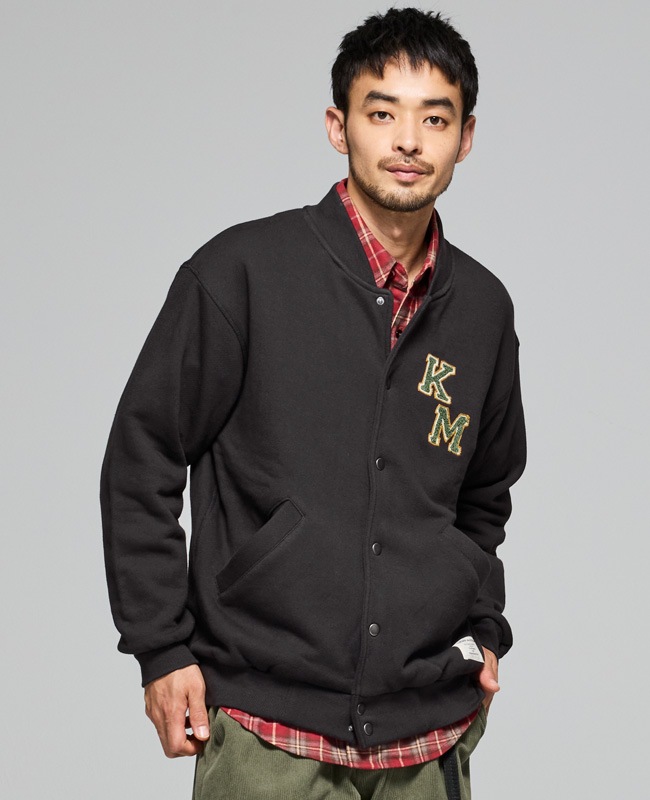 クリフメイヤー[公式] ざっくり裏毛刺繍スナップカーデ MENS 2517804