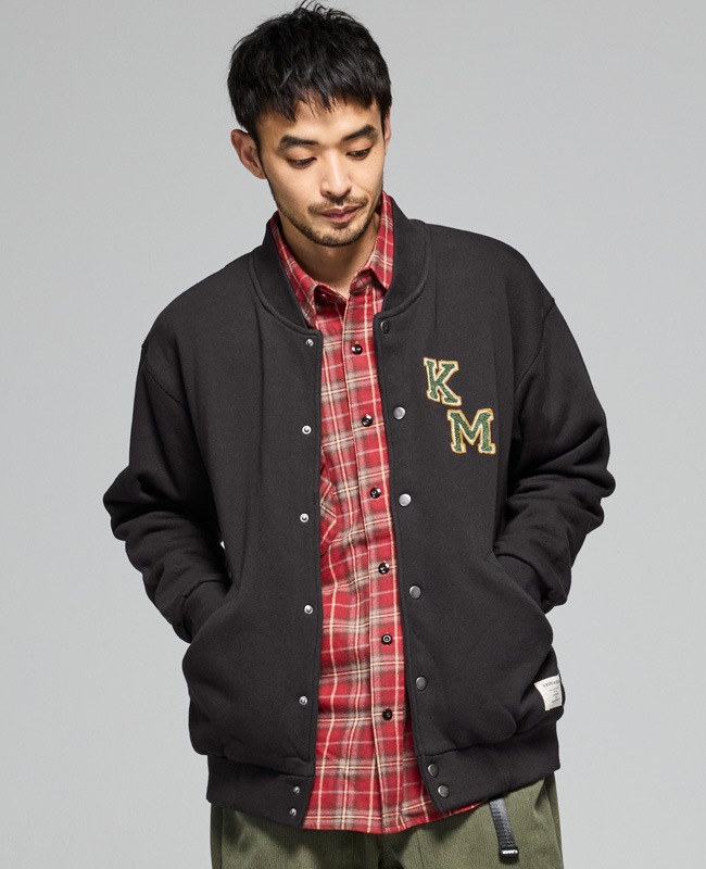 クリフメイヤー[公式] ざっくり裏毛刺繍スナップカーデ MENS