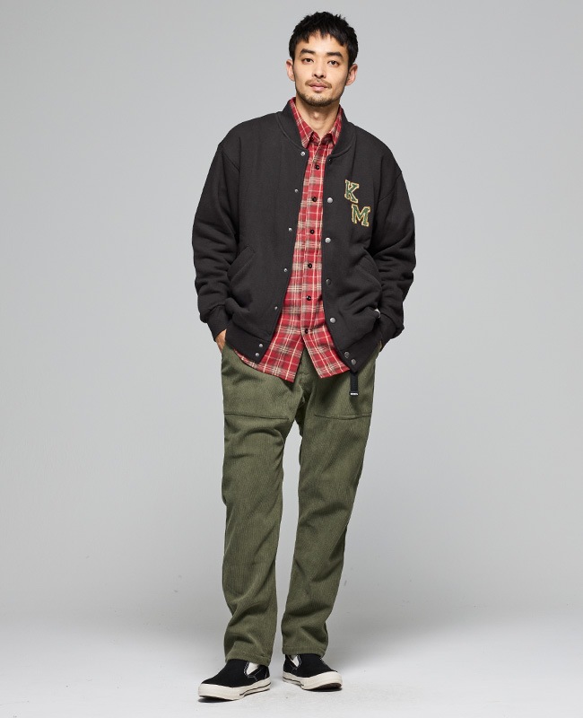 クリフメイヤー[公式] ざっくり裏毛刺繍スナップカーデ MENS 2517804