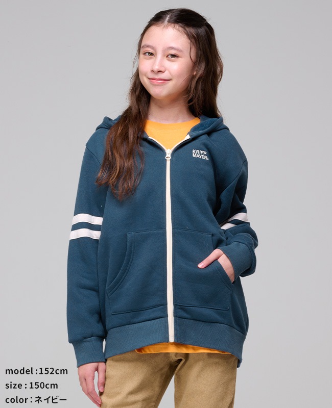 クリフメイヤー[公式] あたたか袖ラインパーカー KIDS J2527836 | SALE